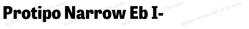 Protipo Narrow Eb I字体转换